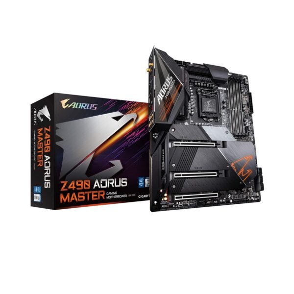 GIGABYTE Z490 AORUS Master (Intel LGA1200/Z490/ATX/Intel 2.5G LAN/3xM.2 Thermal Guard/SATA 6Gb/s/USB 3.2 Gen 2/Intel Wi-Fi 6/ESS Sabre DAC/Fins Array II/Gaming Motherboard) (Renewed)
