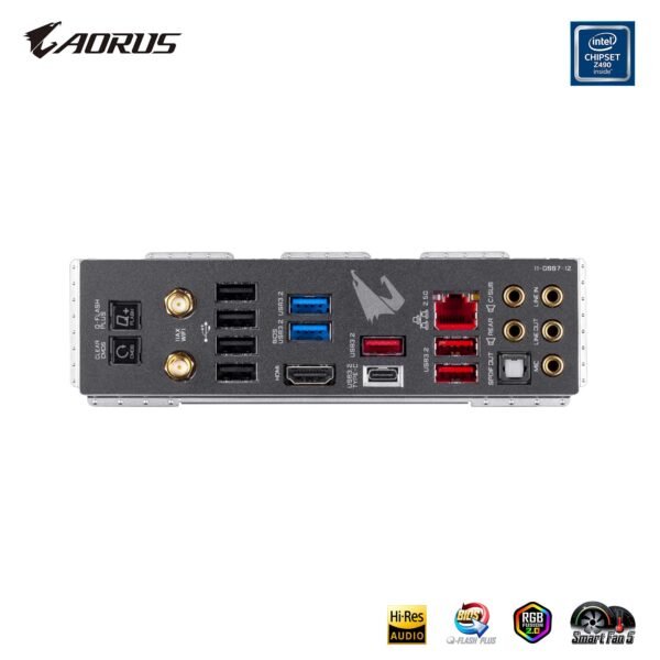 GIGABYTE Z490 AORUS Master (Intel LGA1200/Z490/ATX/Intel 2.5G LAN/3xM.2 Thermal Guard/SATA 6Gb/s/USB 3.2 Gen 2/Intel Wi-Fi 6/ESS Sabre DAC/Fins Array II/Gaming Motherboard) (Renewed) - Image 6