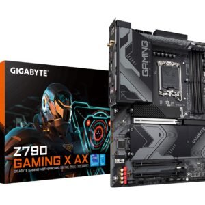 GIGABYTE Z790 Gaming X AX (LGA 1700/ Intel/ Z790/ ATX/ DDR5/ M.2/ PCIe 5.0/ USB 3.2 Gen2X2 Type-C/Intel Wi-Fi 6E/ 2.5GbE LAN/Q-Flash Plus/EZ-Latch Plus/Gaming Motherboard) (Renewed)