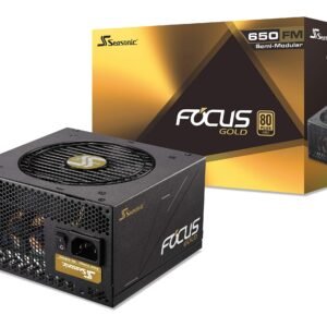 Seasonic Focus 650 Gold SSR-650FM 650W 80+ Gold ATX12V & EPS12V Semi-Modular - Compact 140 mm Size Power Supply (Renewed)